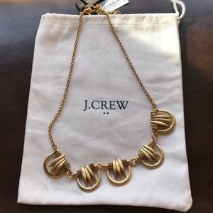 J crew necklace goldtone